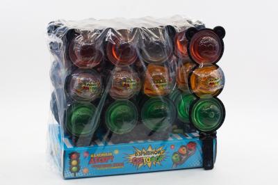 Фруктовое желе с шипучей карамелью Взрывной светофор (Китай) 49г